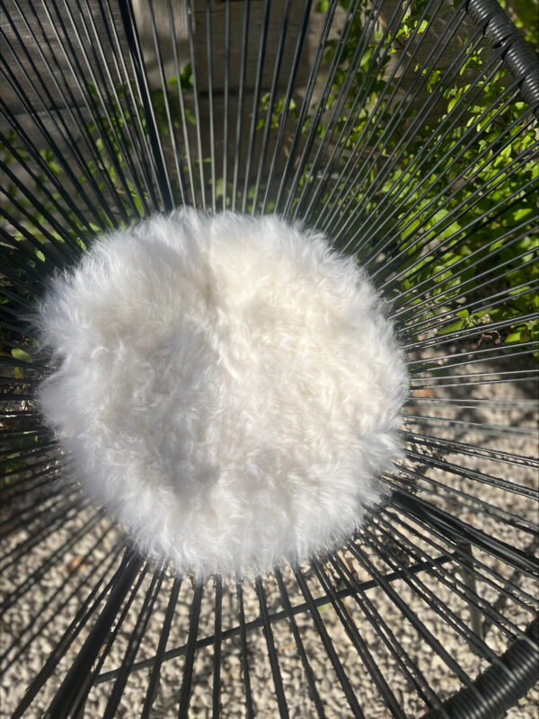 Stoelpad -  wit rond