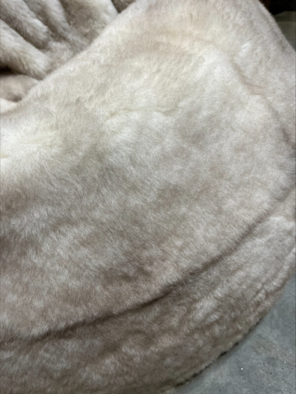 Zitzak uit baby lamsvel - mélange