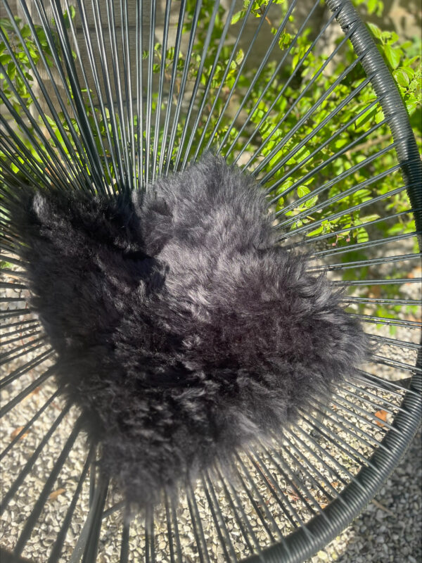 Stoelpad - gekleurd zwart - 35x35cm