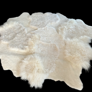 Handgenaaid patchwork tapijt -White- 3 lengtes - 200x180cm