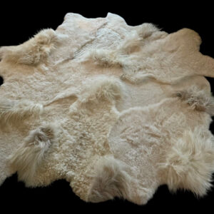 Handgenaaid patchwork tapijt -Off white- 3 lengtes - 200x180