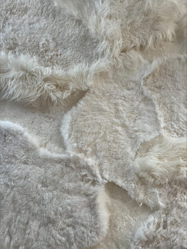 Handgenaaid patchwork tapijt -White- 3 lengtes - 200x180cm