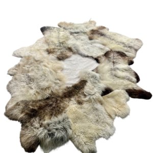 Handgenaaid patchwork tapijt - Naturel MIX - 3 lengtes- 230x170cm