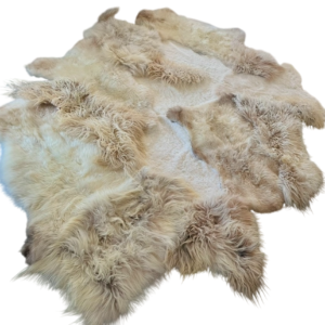 UNIEK STUK- Handgenaaid patchwork tapijt - curly-melange/white - 3 lengtes- 260x190cm