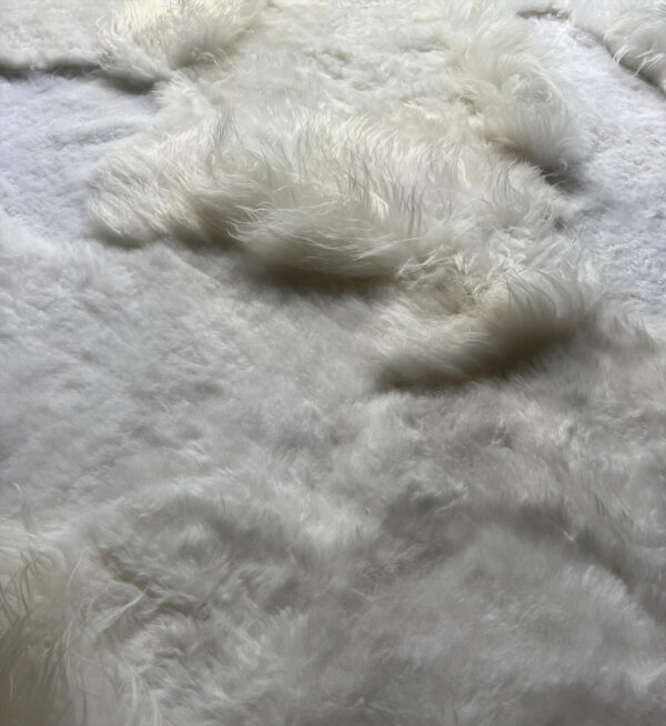 Handgenaaid patchwork tapijt -White- 3 lengtes - 250x180cm