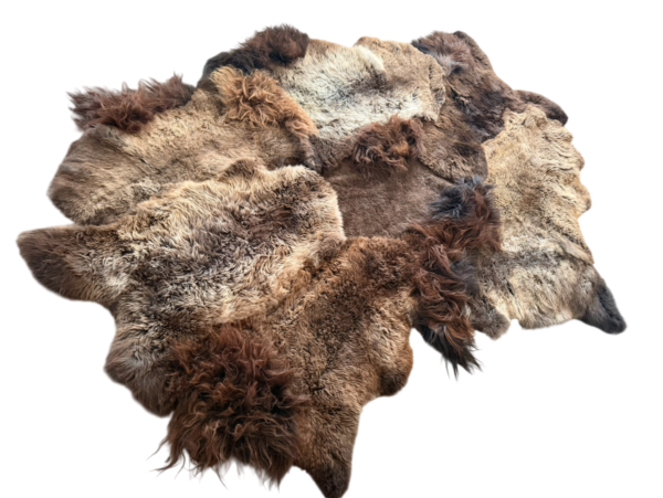 Handgenaaid patchwork tapijt - Naturel Brown/Mix  - 3 lengtes- 230x160cm
