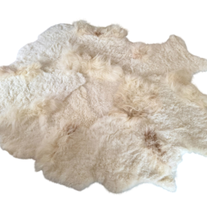 Handgenaaid patchwork tapijt -Off white- 3 lengtes - 220x180cm