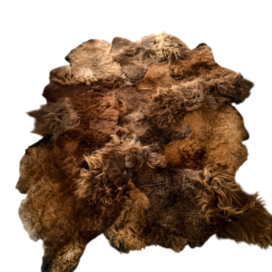 Handgenaaid patchwork tapijt - Brown / Rusty  - 2 lengtes- 230x180cm