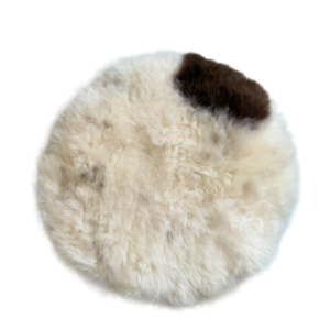 Stoelpad - Albaanse vacht/ gespot - diameter 35cm