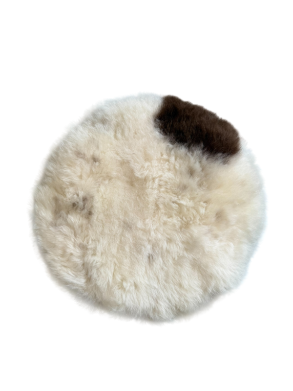 Stoelpad -  Albaanse vacht/ gespot - diameter 35cm