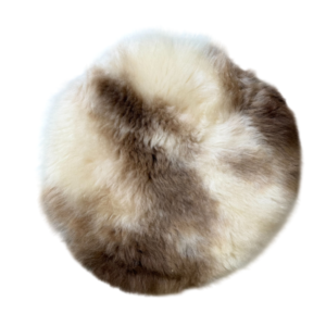 Stoelpad - Albaanse vacht/ gespot - diameter 35cm