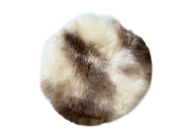 Stoelpad - Albaanse vacht/ gespot - diameter 35cm