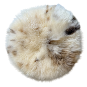 Stoelpad - Albaanse vacht/ gespot - diameter 35cm
