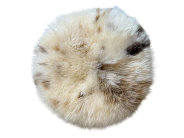Stoelpad - Albaanse vacht/ gespot - diameter 35cm