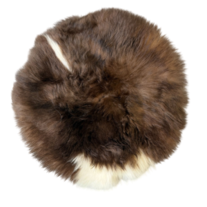 Stoelpad - Albaanse vacht/ gespot - diameter 35cm