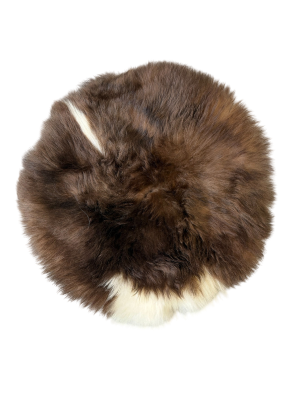 Stoelpad -  Albaanse vacht/ gespot - diameter 35cm