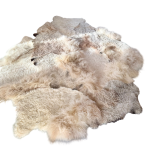 Handgenaaid patchwork tapijt -Off white/mélange- 3 lengtes - 220x180cm
